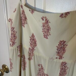 Jcrew Cream and Pink Patterned Jumpsuit